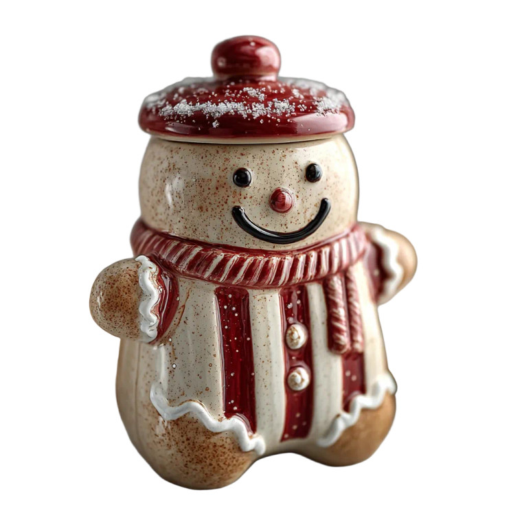 Gingerbread Cookie Jar Vinyl Car Decal Sticker – Waterproof & UV-Resistant 3.4133333333333336"