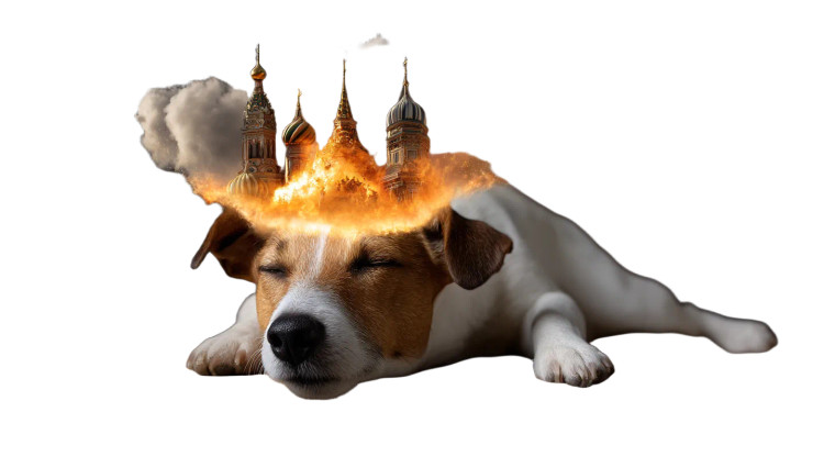 Dreaming Jack Russell Vinyl Car Decal Sticker – Waterproof & UV-Resistant 5.4