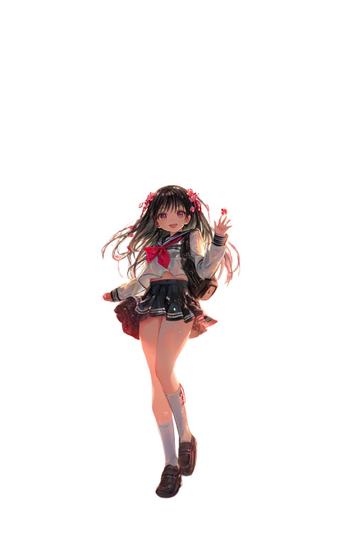 Anime Girl Spring V5 Vinyl Car Decal Sticker – Waterproof & UV-Resistant 4.4