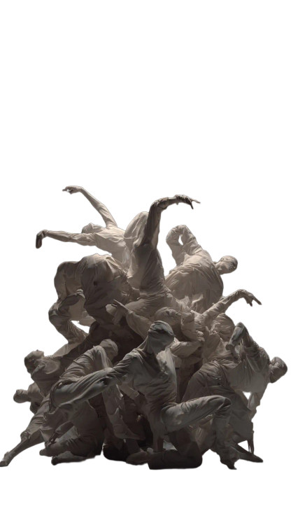 Dramatic Dancer Sculpture Vinyl Car Decal Sticker – Waterproof & UV-Resistant 9.706666666666667"