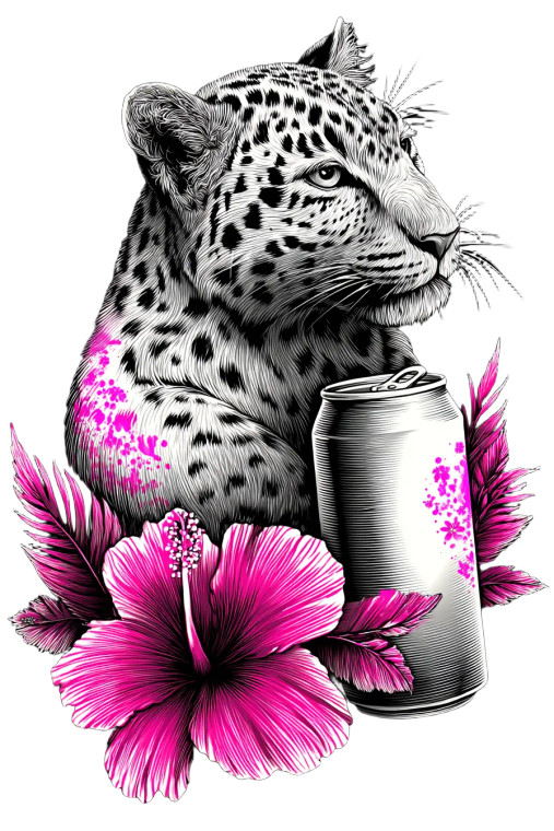 Cheetah With Tattoos V2 Vinyl Car Decal Sticker – Waterproof & UV-Resistant 4.4