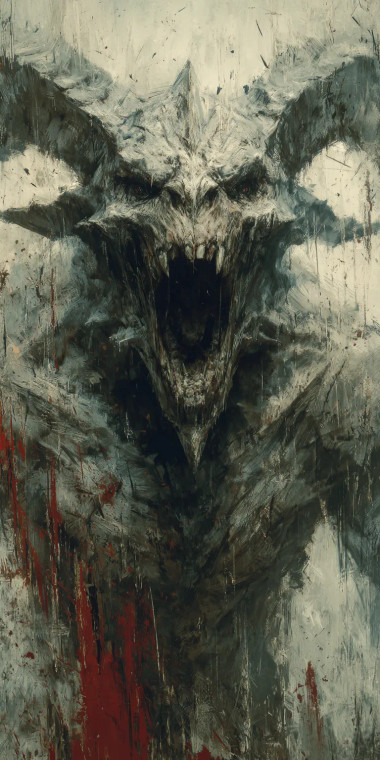 Growling Demon Vinyl Car Decal Sticker – Waterproof & UV-Resistant 5.12"