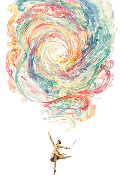 Graceful Ribbon Dancer Vinyl Car Decal Sticker – Waterproof & UV-Resistant 8.96"