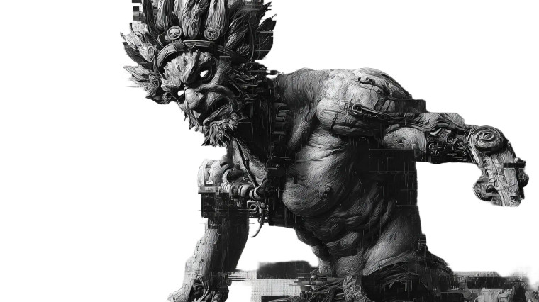 Angry Cyberpunk Caveman Vinyl Car Decal Sticker – Waterproof & UV-Resistant 5.4