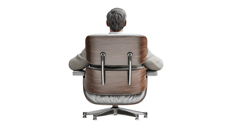Executive Lounge Chair Vinyl Car Decal Sticker – Waterproof & UV-Resistant 2.72"