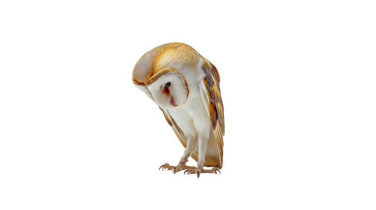 Contemplative Barn Owl Vinyl Car Decal Sticker – Waterproof & UV-Resistant 5.4