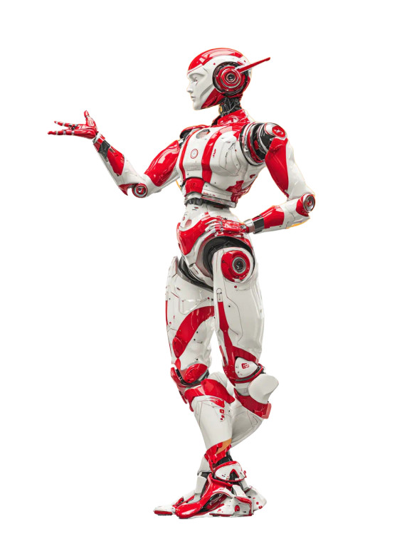 Friendly Ai Robot V5 Vinyl Car Decal Sticker – Waterproof & UV-Resistant 8.213333333333333"