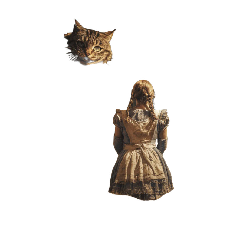 Alice And Cheshire Vinyl Car Decal Sticker – Waterproof & UV-Resistant 6.826666666666667"