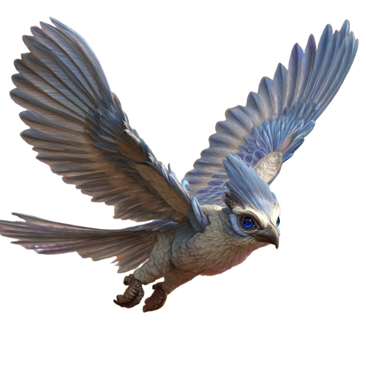 Fantasy Bird Flight Vinyl Car Decal Sticker – Waterproof & UV-Resistant 3.466666666666667"