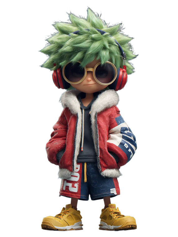 Stylized Animated Character V2 Vinyl Car Decal Sticker – Waterproof & UV-Resistant 8.213333333333333"