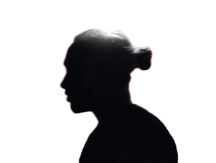 Silhouette With Man Bun Vinyl Car Decal Sticker – Waterproof & UV-Resistant 6.1866666666666665"