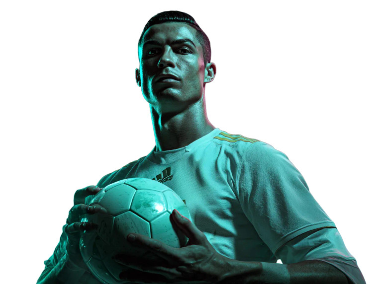 Digital Ronaldo Portrait Vinyl Car Decal Sticker – Waterproof & UV-Resistant 6.1866666666666665"