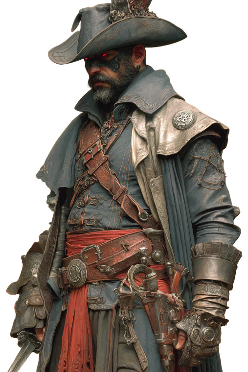 Cursed Pirate Captain Vinyl Car Decal Sticker – Waterproof & UV-Resistant 4.4