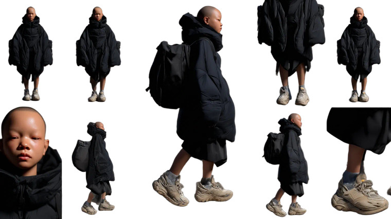 Fashion Model Balenciaga Vinyl Car Decal Sticker – Waterproof & UV-Resistant 5.4