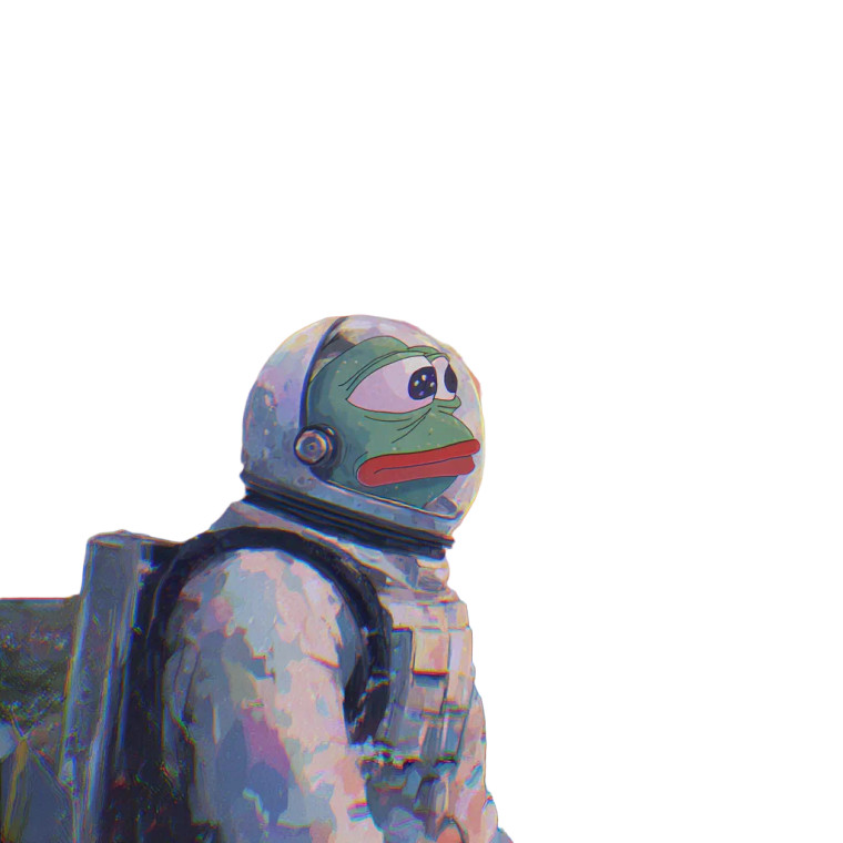 Pepe The Astronaut Vinyl Car Decal Sticker – Waterproof & UV-Resistant 3.4133333333333336"