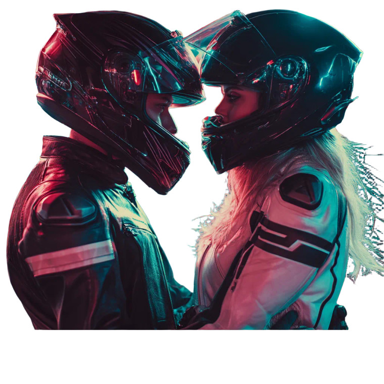 Couple On Sportbike Vinyl Car Decal Sticker – Waterproof & UV-Resistant 6.826666666666667"