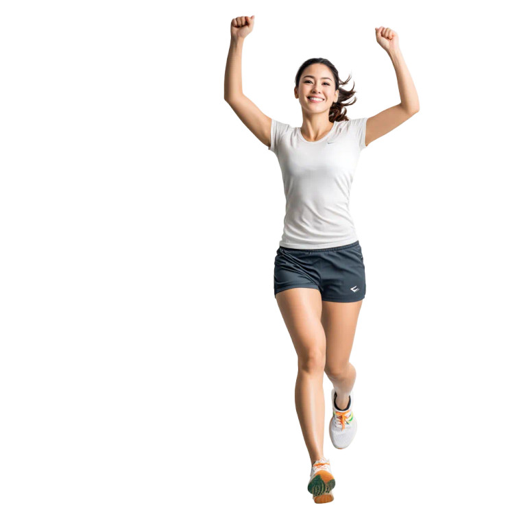 Triumphant Asian Runner Vinyl Car Decal Sticker – Waterproof & UV-Resistant 6.826666666666667"