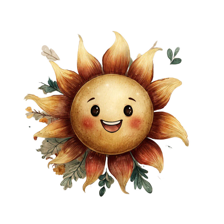 Cute Sun Vinyl Car Decal Sticker – Waterproof & UV-Resistant 6.826666666666667"