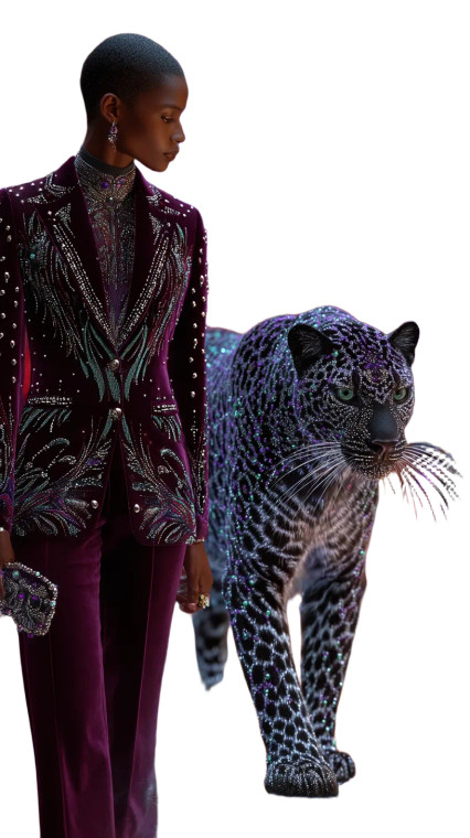 Regal Leopard Guardian Vinyl Car Decal Sticker – Waterproof & UV-Resistant 9.706666666666667"