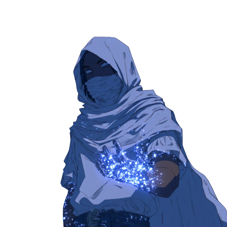 Starry Hooded Figure Vinyl Car Decal Sticker – Waterproof & UV-Resistant 6.826666666666667"