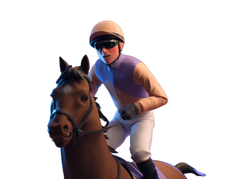 Pixar-Style Jockey Vinyl Car Decal Sticker – Waterproof & UV-Resistant 6.1866666666666665"