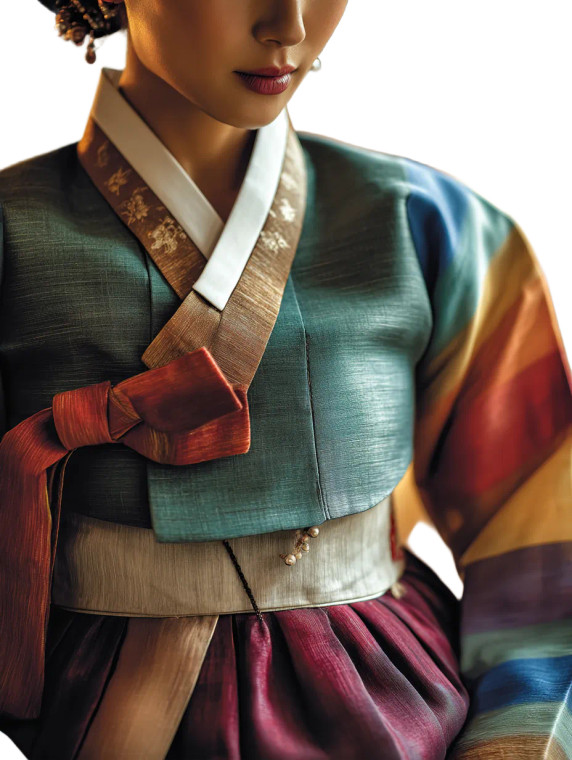 Joseon Hanbok Elegance Vinyl Car Decal Sticker – Waterproof & UV-Resistant 8.213333333333333"