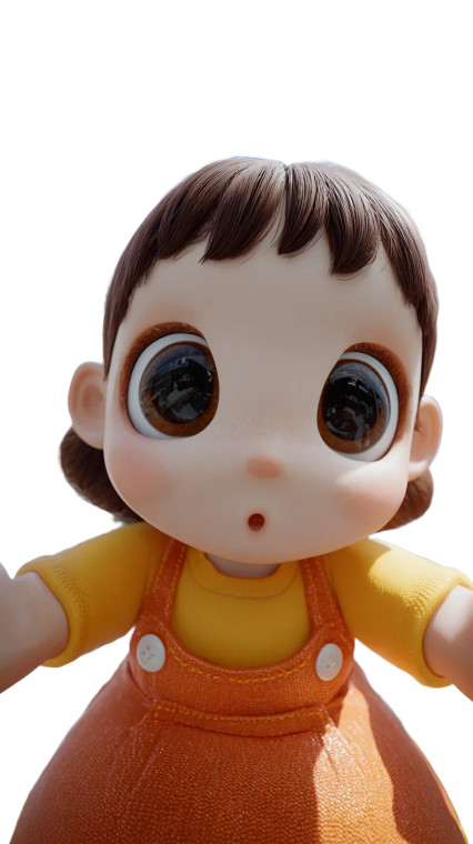 Squid Game Doll Vinyl Car Decal Sticker – Waterproof & UV-Resistant 4.8533333333333335"