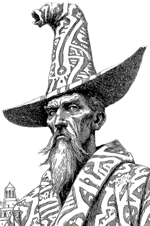 Fantasy Wizard Art Vinyl Car Decal Sticker – Waterproof & UV-Resistant 4.4