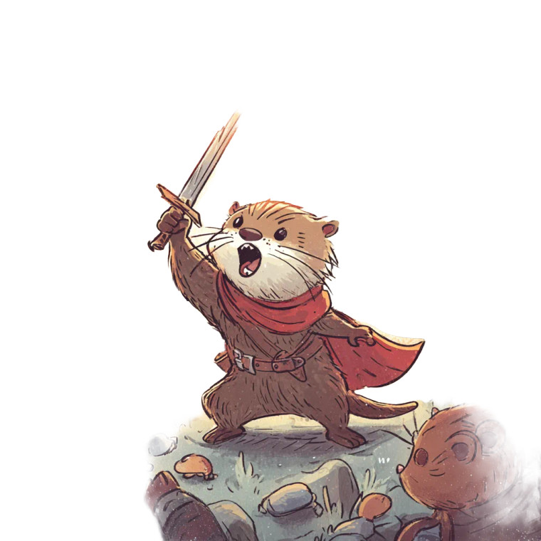 Otter Warrior Siege Vinyl Car Decal Sticker – Waterproof & UV-Resistant 6.826666666666667"