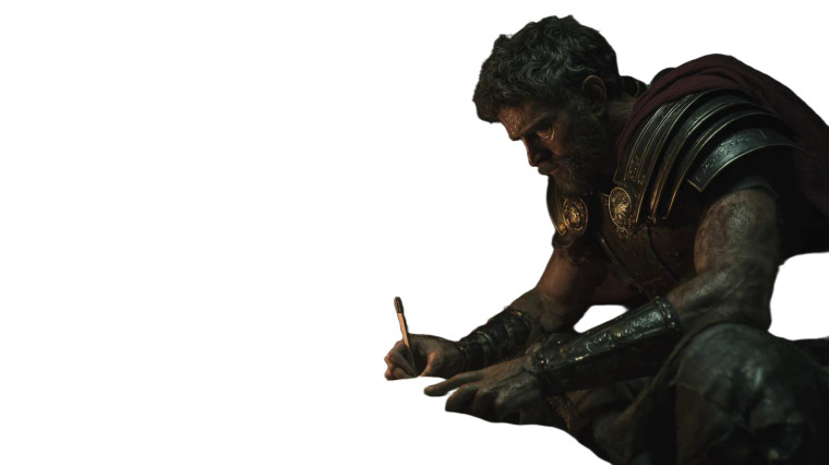 Marcus Aurelius Writing V2 Vinyl Car Decal Sticker – Waterproof & UV-Resistant 2.72"