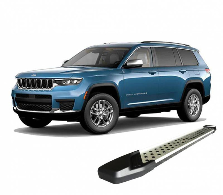 2022-2024 Fitment|Silver Black Horse Offroad Running Board for Jeep Grand Cherokee|Aluminum