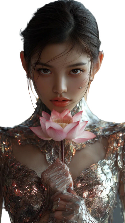 Fantasy Asian Beauty V2 Vinyl Car Decal Sticker – Waterproof & UV-Resistant 9.706666666666667"