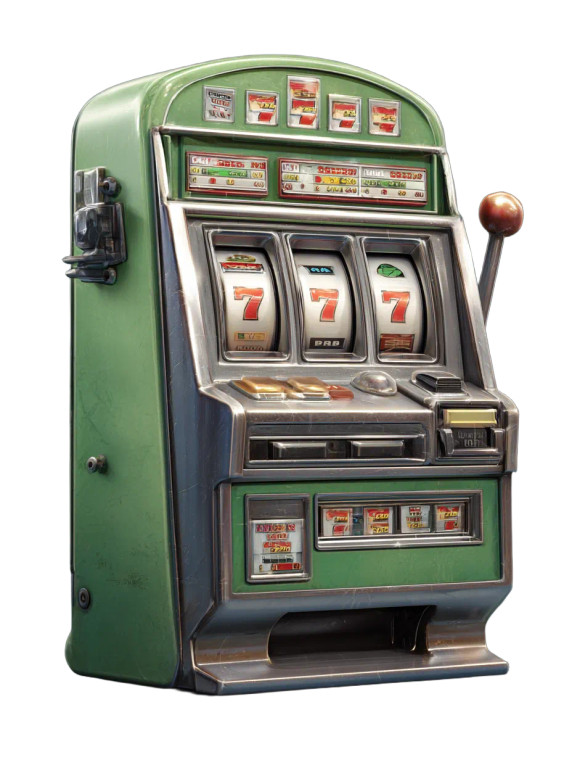 Green Slot Machine Vinyl Car Decal Sticker – Waterproof & UV-Resistant 8.213333333333333"