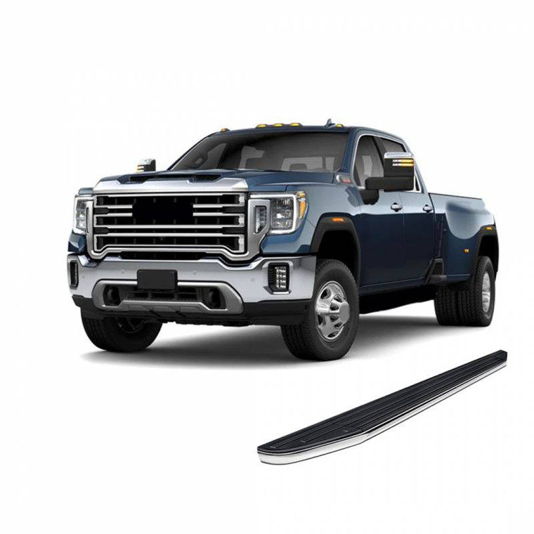 Enhance Your Vehicle with Black Aluminum Running Boards | Easy Installation | Rust Resistant | 5 Inch Stepping Surface