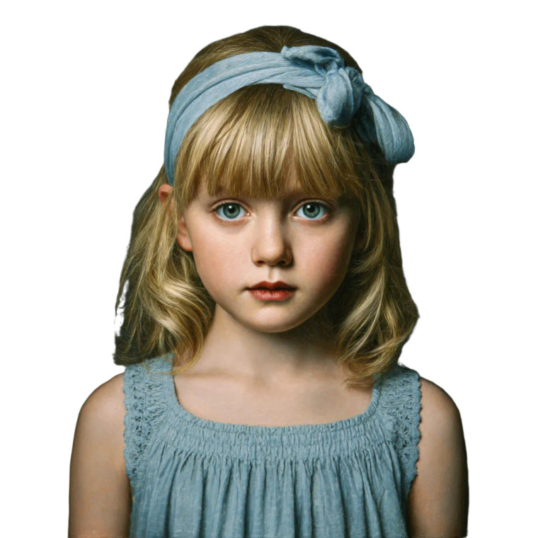 Adorable Blonde Girl Vinyl Car Decal Sticker – Waterproof & UV-Resistant 3.4133333333333336"