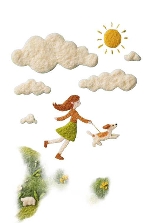 Girl With Dog V12 Vinyl Car Decal Sticker – Waterproof & UV-Resistant 8.96"