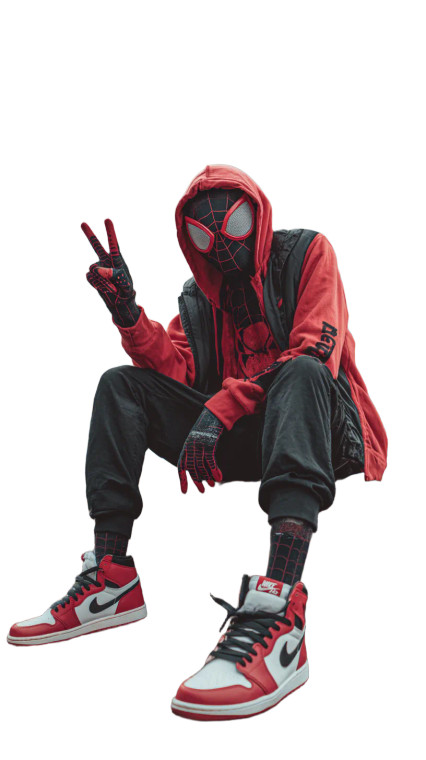 Miles Morales Cosplay Vinyl Car Decal Sticker – Waterproof & UV-Resistant 9.706666666666667"