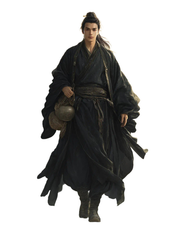 Ancient Taoist Warrior Vinyl Car Decal Sticker – Waterproof & UV-Resistant 4.1066666666666665"