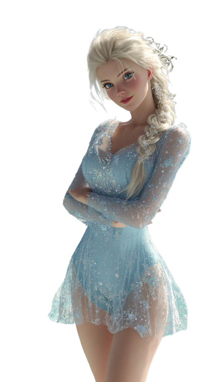 Realistic Elsa Vinyl Car Decal Sticker – Waterproof & UV-Resistant 4.8533333333333335"