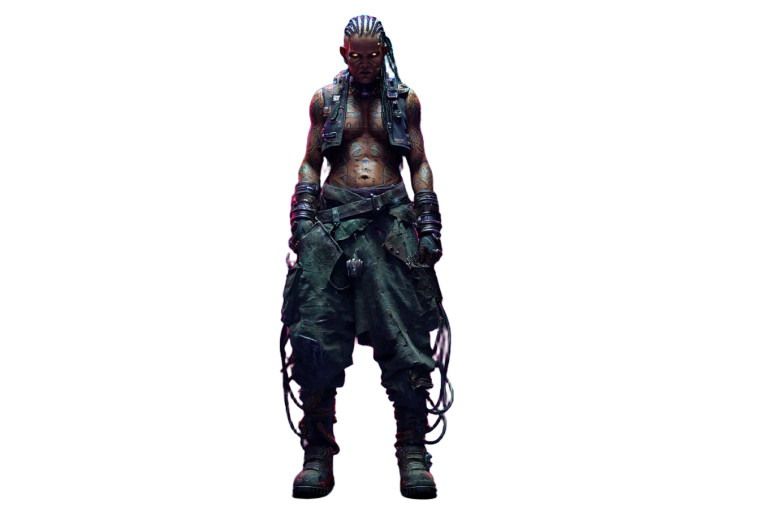 Cyberpunk Orc Warrior Vinyl Car Decal Sticker – Waterproof & UV-Resistant 2.986666666666667"