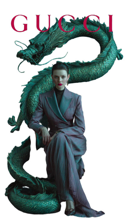 Dragon-Tailed Woman Vinyl Car Decal Sticker – Waterproof & UV-Resistant 9.706666666666667"