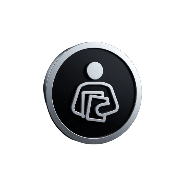 Poker Player Icon Vinyl Car Decal Sticker – Waterproof & UV-Resistant 3.4133333333333336"