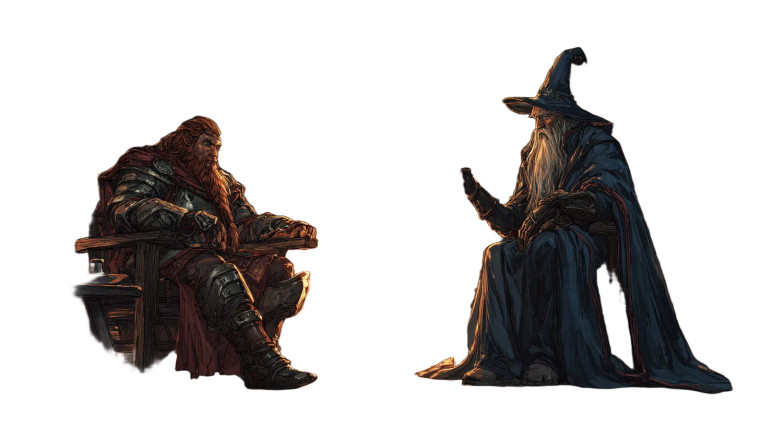 Fantasy Tavern Scene Vinyl Car Decal Sticker – Waterproof & UV-Resistant 5.4