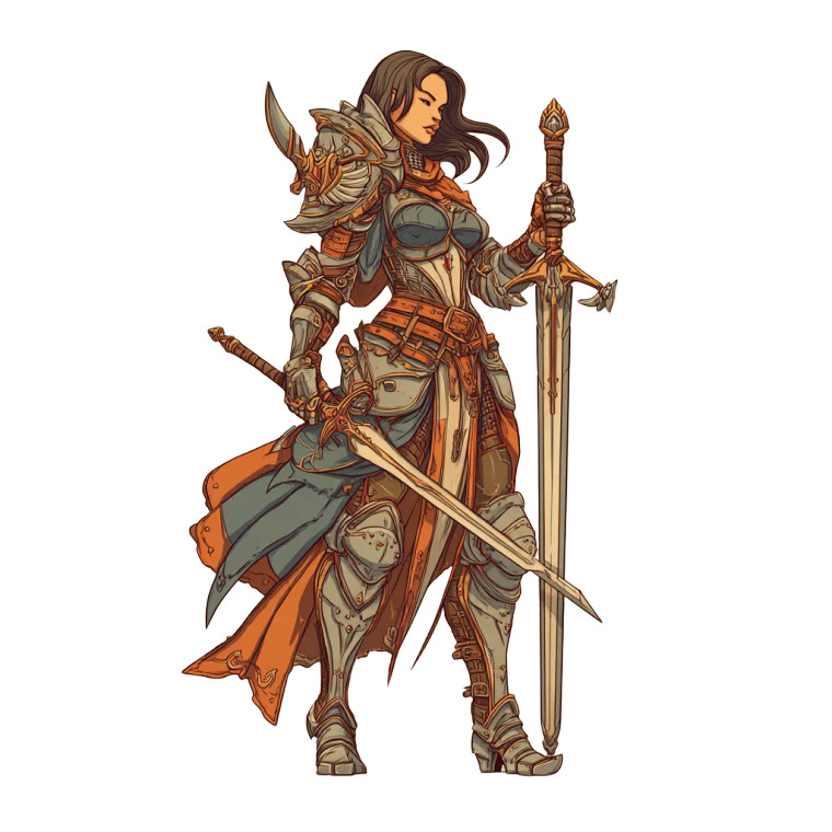 Fantasy Warrior V62 Vinyl Car Decal Sticker – Waterproof & UV-Resistant 3.4133333333333336"