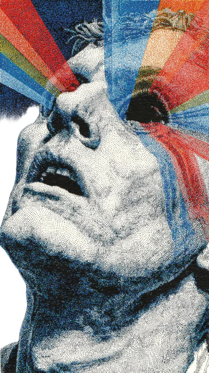 Alien Lithograph Vinyl Car Decal Sticker – Waterproof & UV-Resistant 4.8533333333333335"