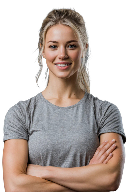 Fitness Coach Portrait Vinyl Car Decal Sticker – Waterproof & UV-Resistant 8.96"