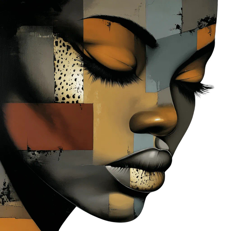 Afro-Abstract Woman Vinyl Car Decal Sticker – Waterproof & UV-Resistant 3.4133333333333336" Afro-Abstract Woman Vinyl Car Decal Sticker – Waterproof & UV-Resistant 3.4133333333333336"