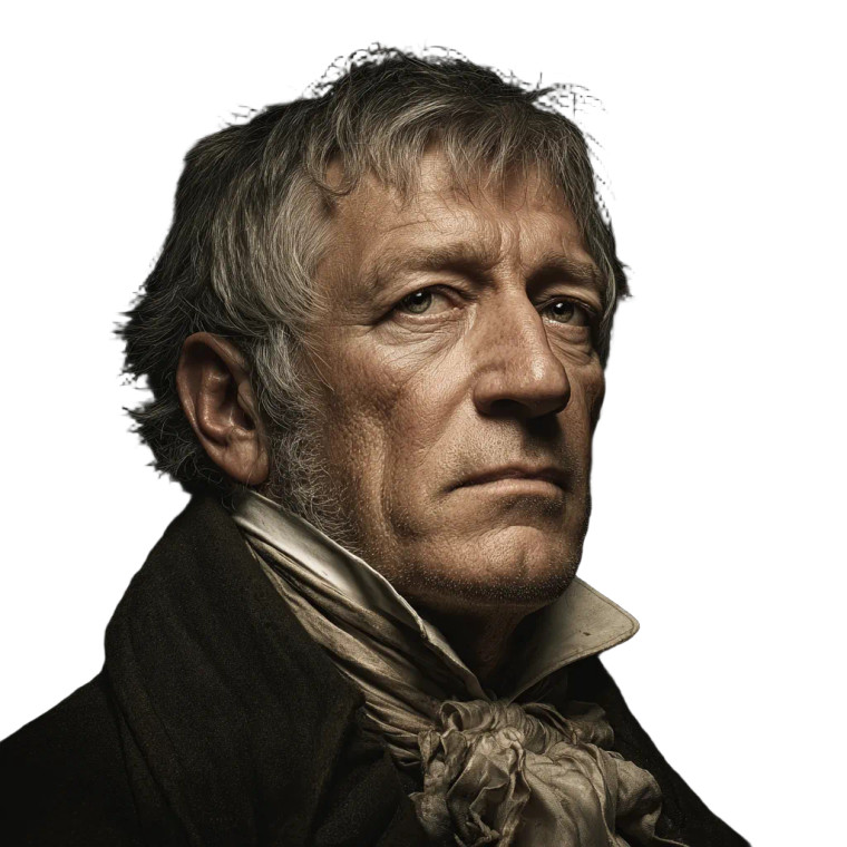 Hegel Portrait V2 Vinyl Car Decal Sticker – Waterproof & UV-Resistant 6.826666666666667"