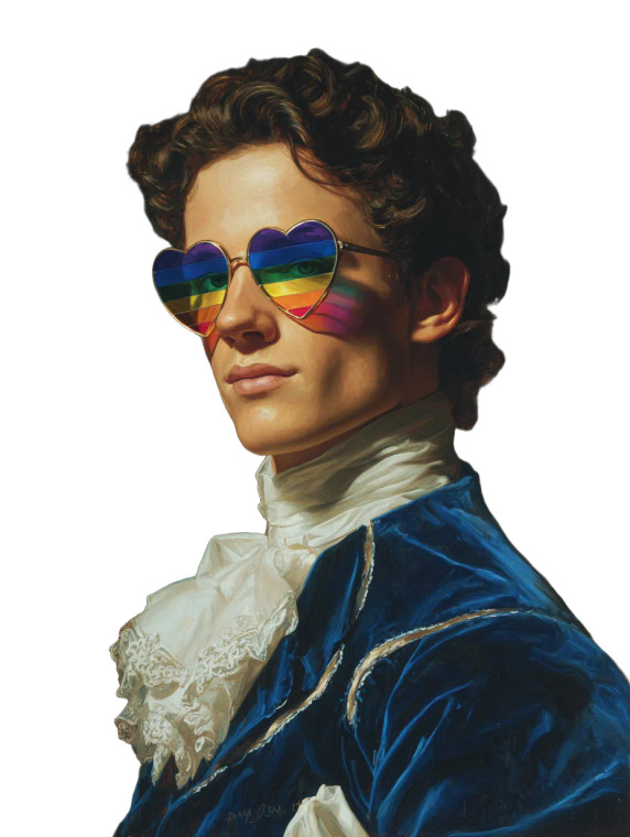 Victorian Man Glasses Vinyl Car Decal Sticker – Waterproof & UV-Resistant 8.213333333333333"