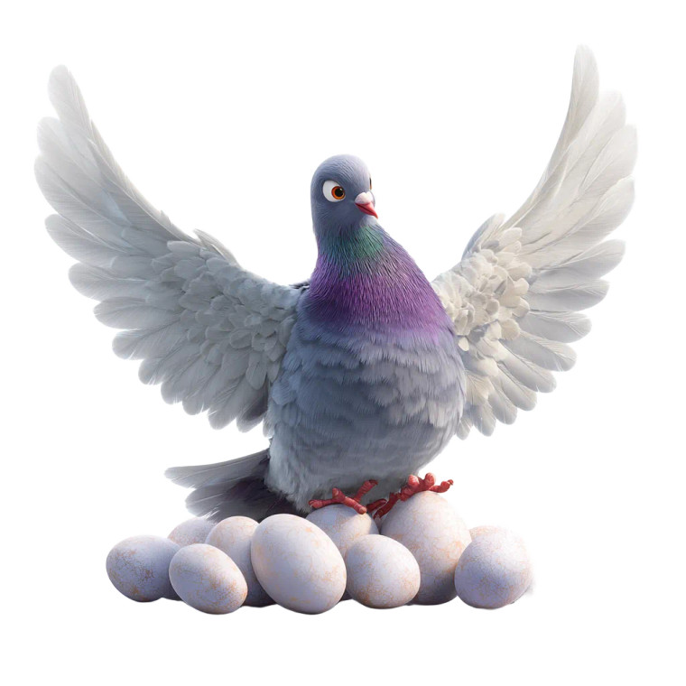 Protective Pigeon Vinyl Car Decal Sticker – Waterproof & UV-Resistant 3.4133333333333336" Protective Pigeon Vinyl Car Decal Sticker – Waterproof & UV-Resistant 3.4133333333333336"